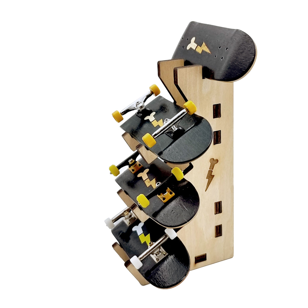 3+1 Fingerboard Rack (4-slots) with FlashBone Logo – FlashBone Fingerboards