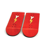 FlashBone Split-Ply Deck (Red) | Classic Split Shape | Logo Edition