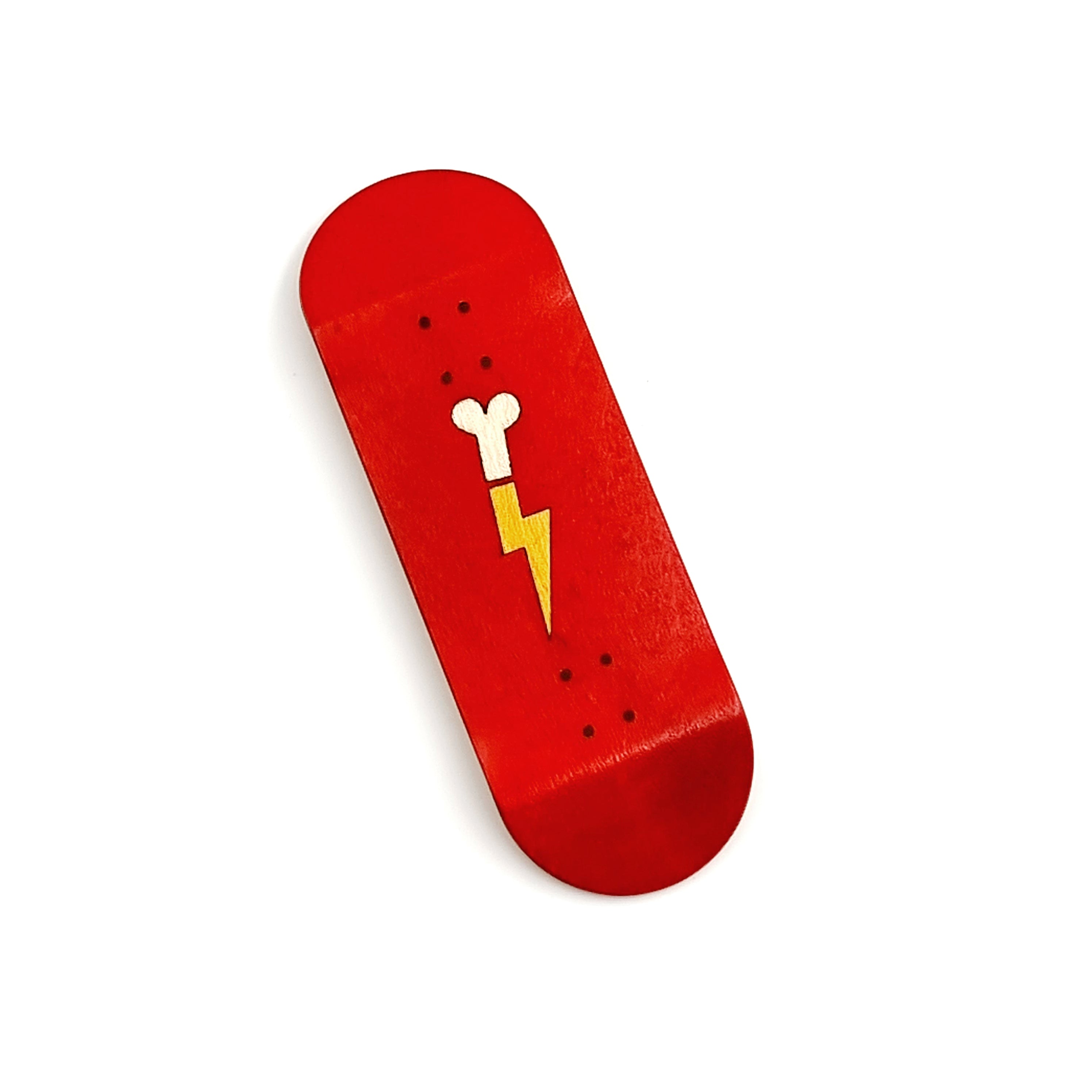 FlashBone Split-Ply Deck (Red) | Classic Split Shape | Logo Edition