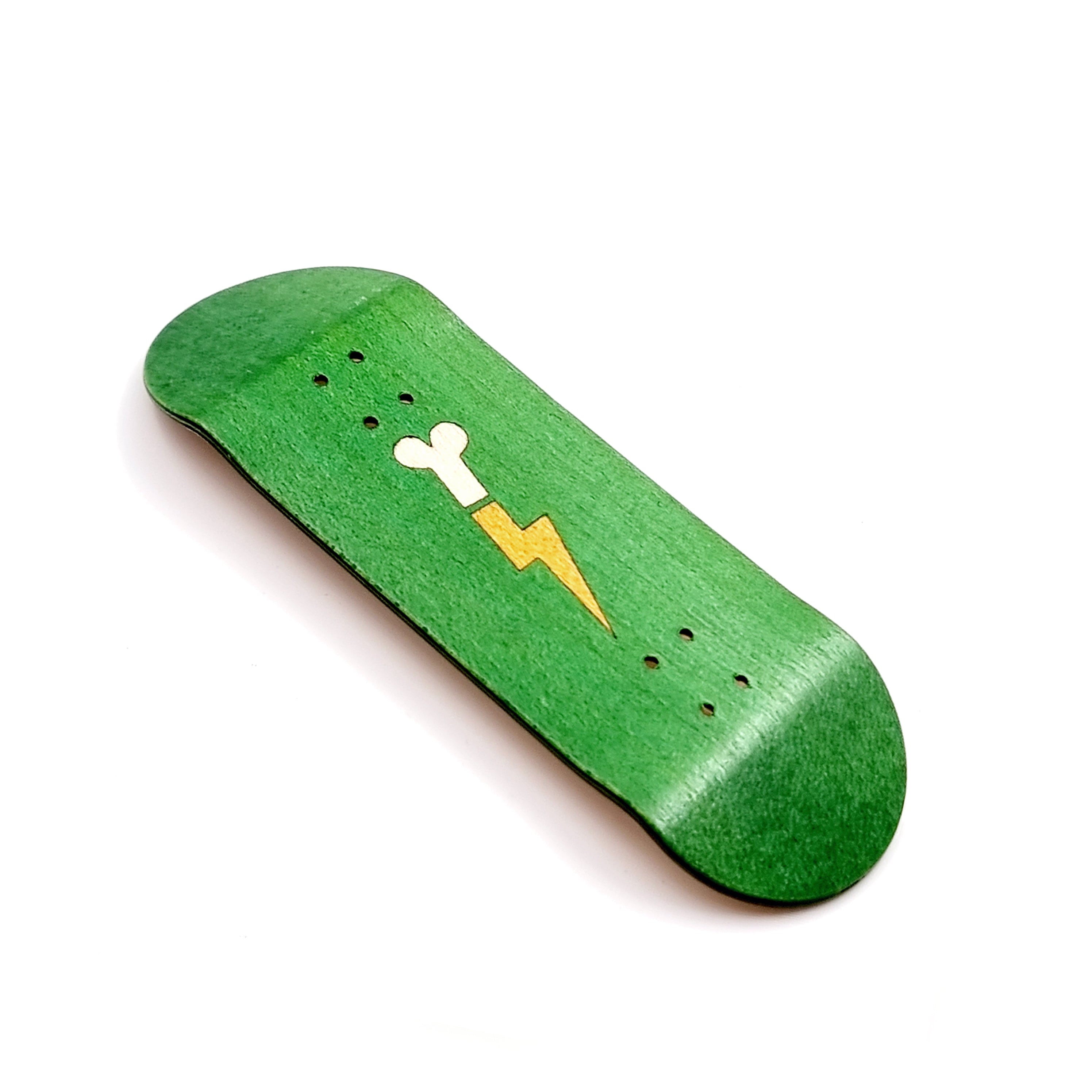 FlashBone Split-Ply Deck (Green) | Classic Split Shape | Logo Edition